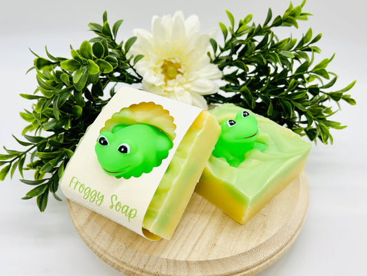 Froggy Handmade Soap Bar for Kids NATURAL VEGAN COLD PROCESS